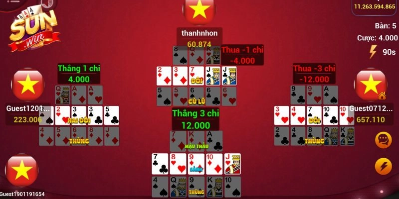 Cách chơi mậu Binh Sunwin chi tiết cho người mới