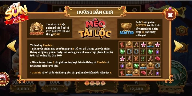 Cách bắt đầu chơi mèo tài lộc