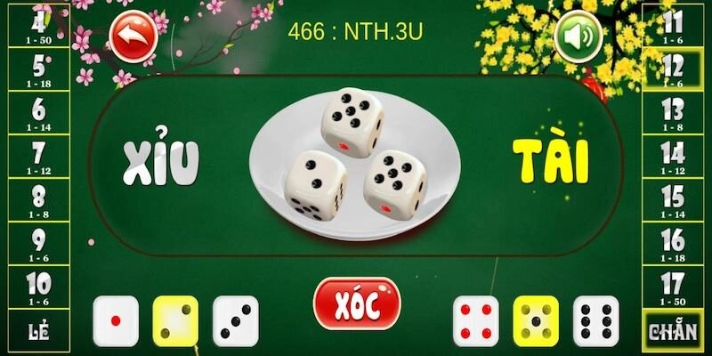 Các cửa cược trong game tài xỉu Sunwin