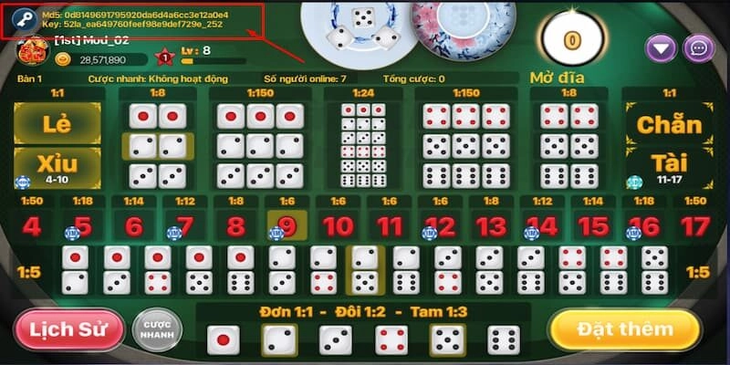 Tổng quan trò chơi game tài xỉu MD5 Sunwin